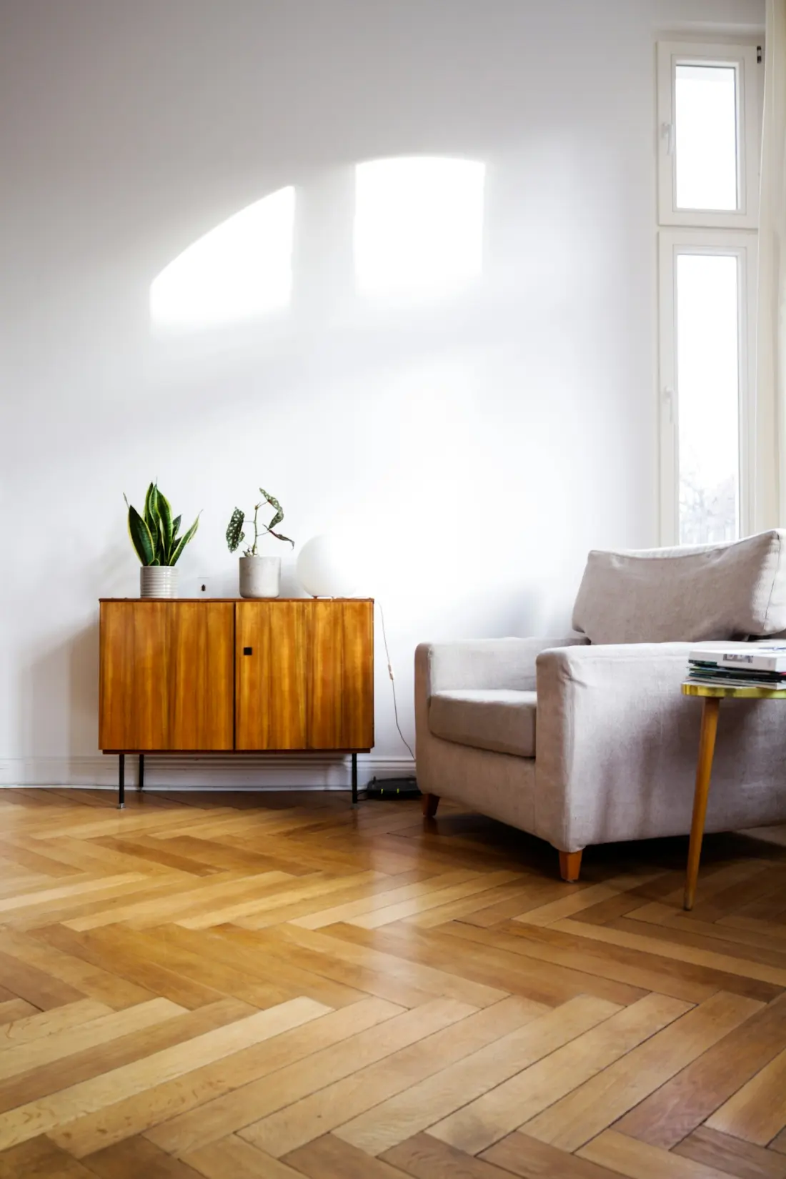Séjour d'un appartement en location courte durée